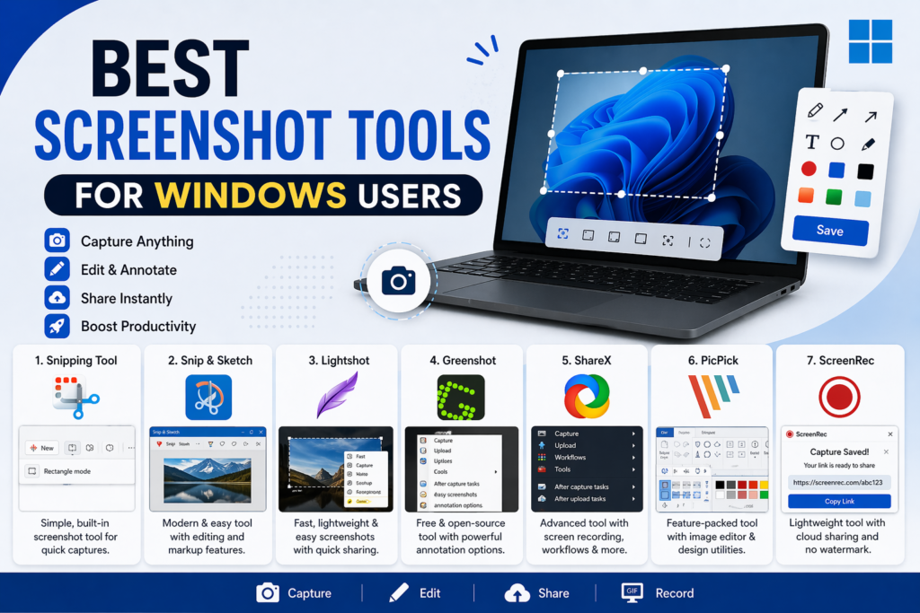 Best Screenshot Tools for Windows Users