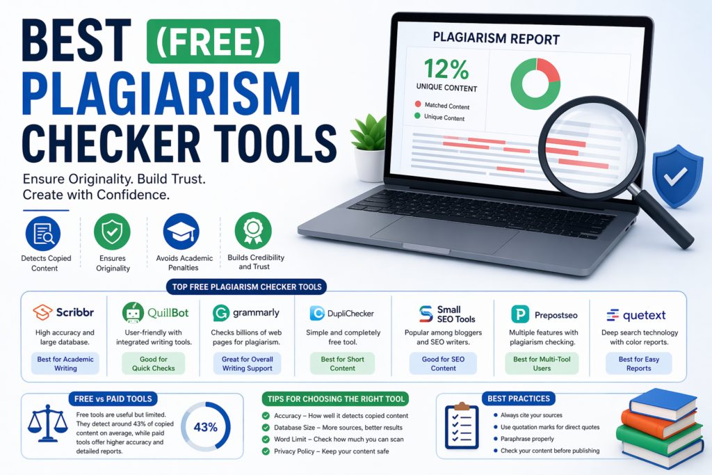 Best Plagiarism Checker Tools (Free)