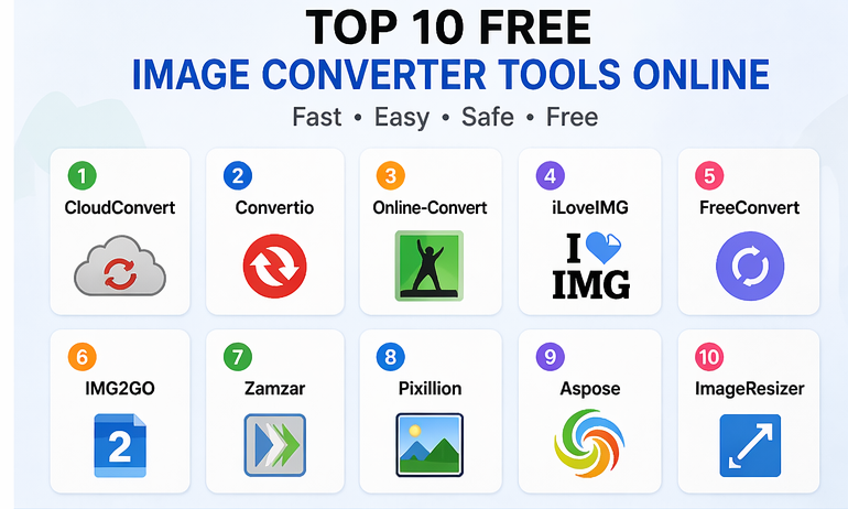 Top 10 Free Image Converter Tools Online